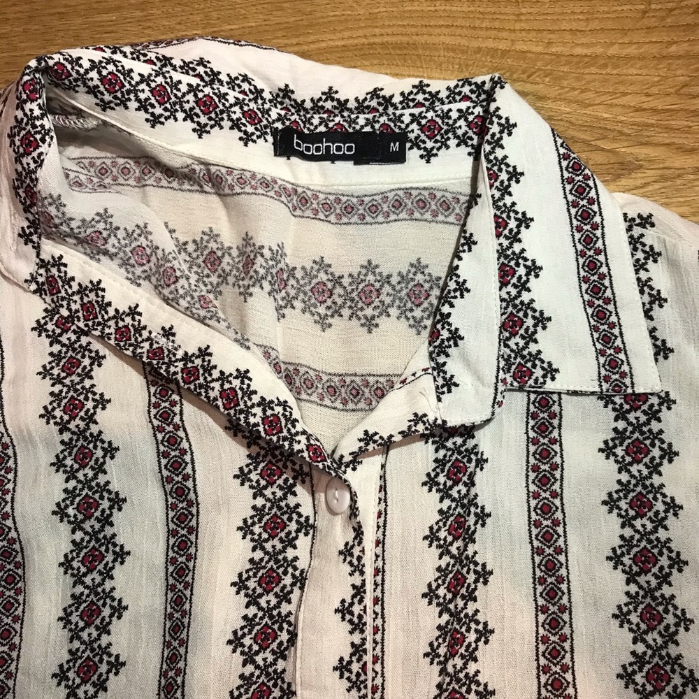Boohoo oversized button up